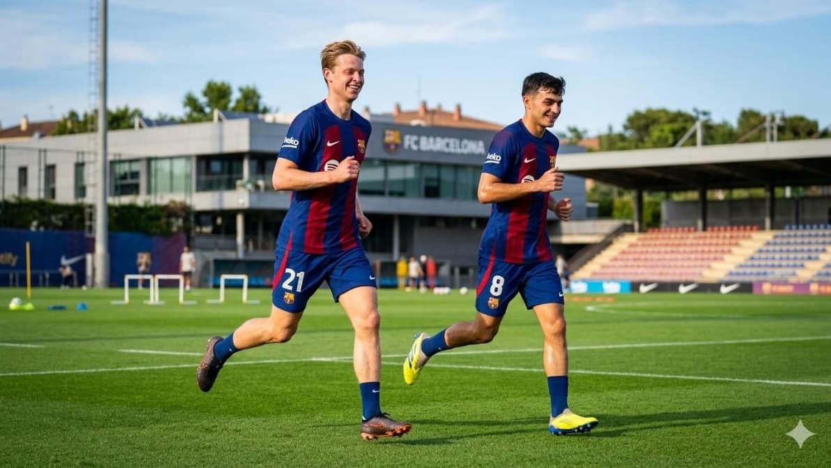 Report: Frenkie de Jong and Pedri Tipped to Start for Barcelona vs Atlético Madrid in UCL Decider